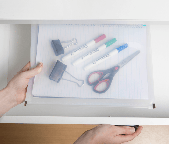 Marbig A4 Professional Antimicrobial Polyprop Document Wallet With Zip Closure AO2015301