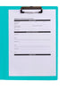 Marbig A4 Professional Antimicrobial Polypropylene Clipboard with Flap, Blue AO4322001