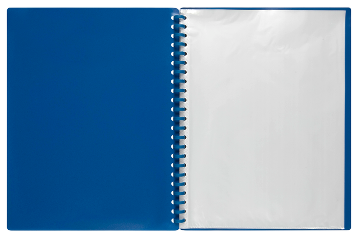 Marbig A4 Refillable Display Book 20 pocket Blue AO2007001