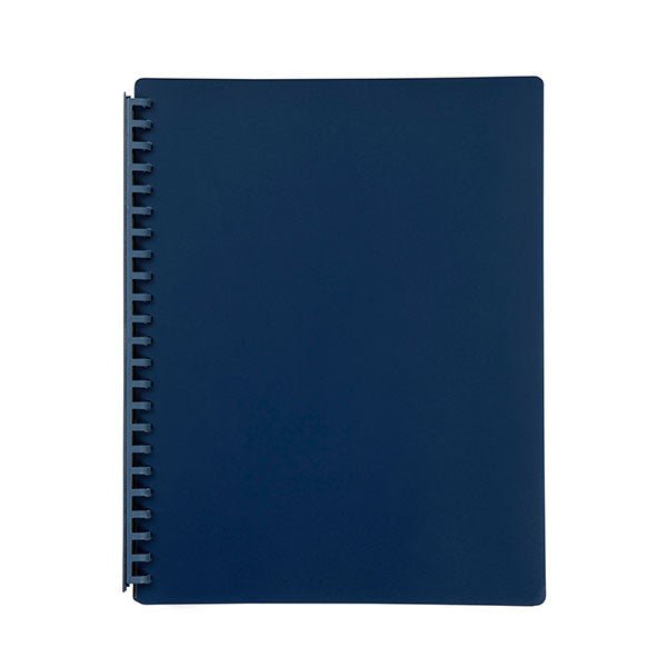 Marbig A4 Refillable Display Book 20 pocket Dark Blue AO2007027