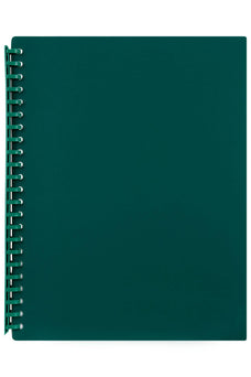 Marbig A4 Refillable Display Book 20 pocket Dark Green AO2007028