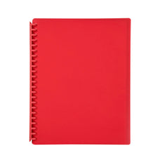 Marbig A4 Refillable Display Book 20 pocket Red AO2007003