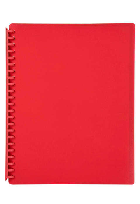 Marbig A4 Refillable Display Book 20 pocket Red AO2007003