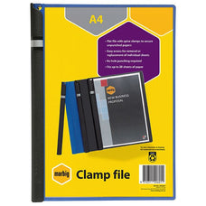 Marbig A4 Spine Clamp File - Blue AO2003001