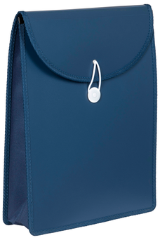 Marbig A4 Top Load Filing Pocket with Cord Closure Navy AO9017127