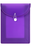 Marbig A4 Top Load Filing Pocket with Cord Closure Violet AO9017119