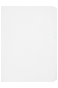 Marbig A4 Unpunched White Indices/Divider, 5 Tabs AO37305F