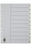 Marbig A4 White Polypropylene Indices/Divider, 1-10 AO35121