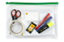 Marbig A4 Zip Clear, 335mm x 245mm, Assorted Colours Zip x 12's pack AO9008099
