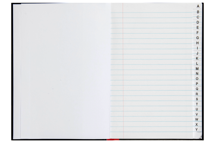 Marbig A5 Hard Cover Notebook with Index, 200 Pages x 5's pack AO18963