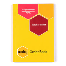 Marbig A5 Triplicate Order Book 50 Leaf AO18839