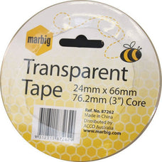 Marbig Clear General Purpose Tape 24mm x 66m AO87262