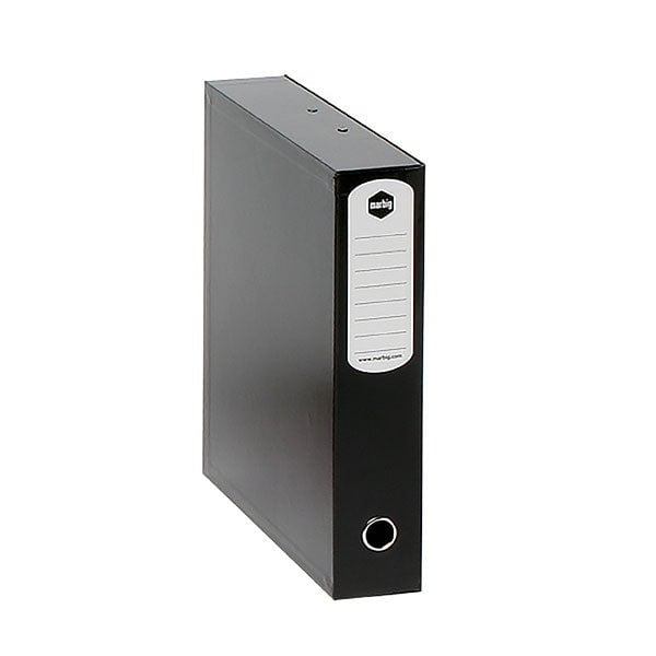 Marbig Foolscap Box File, 75mm Spine, Black | Files & Folders ...