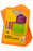 Marbig Foolscap Cardboard Document Wallet, 30mm Gusset, Orange, 10's pack AO4004306