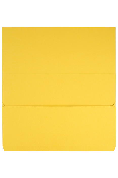 Marbig Foolscap Cardboard Document Wallet, 30mm Gusset, Yellow, Pack of 50's AO4004005