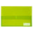 Marbig Foolscap Polypick Translucent Wallet Lime AO2310004