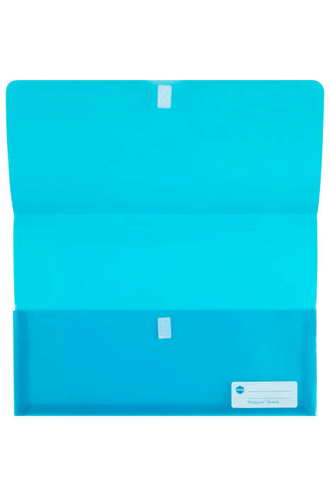Marbig Foolscap Polypick Translucent Wallet Marine AO2310001