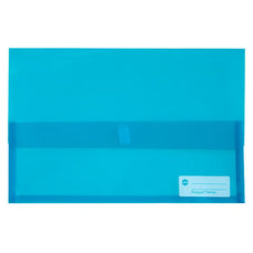 Marbig Foolscap Polypick Translucent Wallet Marine AO2310001