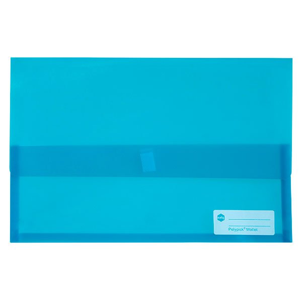 Marbig Foolscap Polypick Translucent Wallet Marine AO2310001