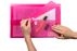 Marbig Foolscap Polypick Translucent Wallet Pink AO2310009