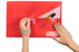 Marbig Foolscap Polypick Wallet Red AO2011003