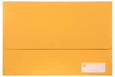 Marbig Foolscap Polypick Wallet Yellow AO2011005