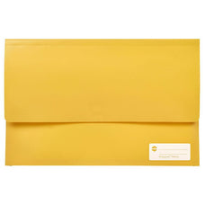 Marbig Foolscap Polypick Wallet Yellow AO2011005