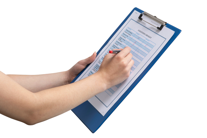 Marbig Foolscap PVC Clipboard Blue AO4301001