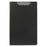 Marbig Foolscap PVC Clipboard + Flap Black AO4300502