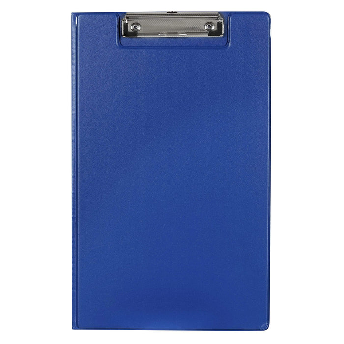 Marbig Foolscap PVC Clipboard + Flap Blue AO4300501