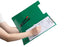 Marbig Foolscap PVC Clipboard + Flap, Green AO4300504