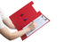 Marbig Foolscap PVC Clipboard + Flap, Red AO4300503