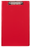 Marbig Foolscap PVC Clipboard + Flap, Red AO4300503