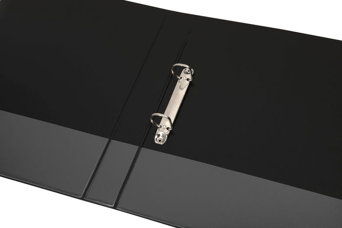 Marbig Overlay Insert Cover A4 Ring Binder 2/25 Black, 2 D Ring AO5402002B