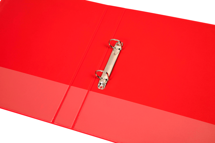 Marbig Overlay Insert Cover A4 Ring Binder 2/25 Red, 2 D Ring AO5402003B