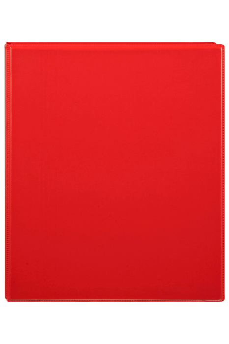 Marbig Overlay Insert Cover A4 Ring Binder 2/25 Red, 2 D Ring AO5402003B