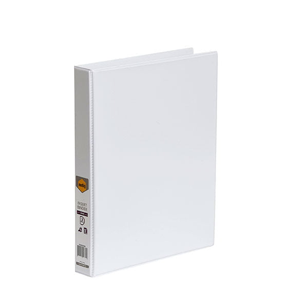 Marbig Overlay Insert Cover A4 Ring Binder 2/25 White AO5402008B