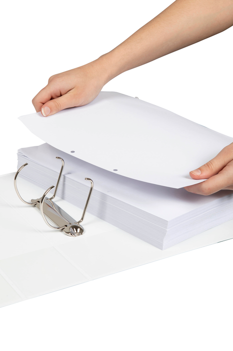 Marbig Overlay Insert Cover A4 Ring Binder 2/50 - White AO5422008B