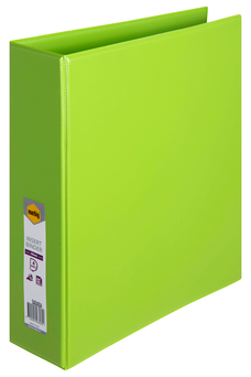 Marbig Overlay Insert Cover A4 Ring Binder 4/50 - Lime AO5424004
