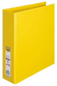 Marbig Overlay Insert Cover A4 Ring Binder 4/50 - Yellow AO5424005