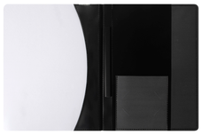 Marbig Premier A4 Flat File with CD & Business Card Holder, Black AO2050002