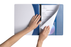 Marbig Premier A4 Flat File with CD & Business Card Holder, Blue AO2050001