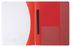 Marbig Premier A4 Flat File with CD & Business Card Holder, Red AO2050003