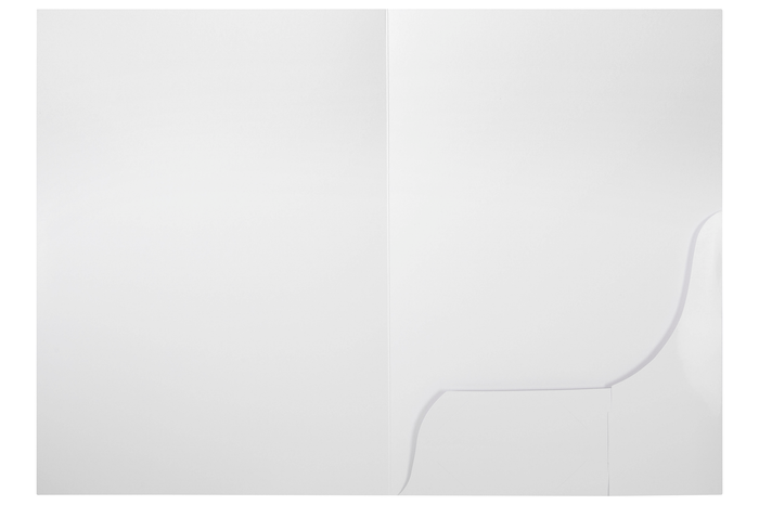 Marbig Presentation Folder Glossy White Single Pocket x 20 AO1104408