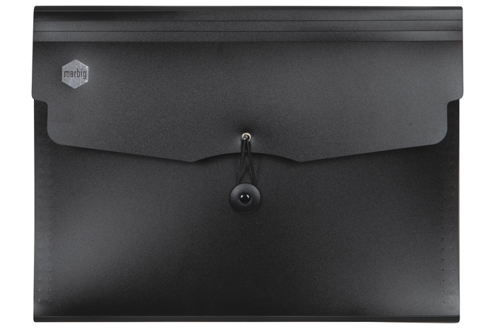 Marbig Professiona Series Expanding File with  7 Pockets, Black AO9016802