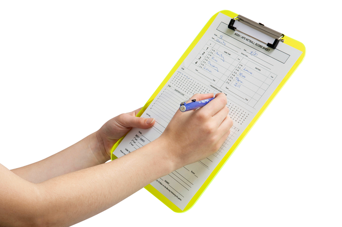 Marbig Professional A4 Neon Green Plastic Clipboard AO40220