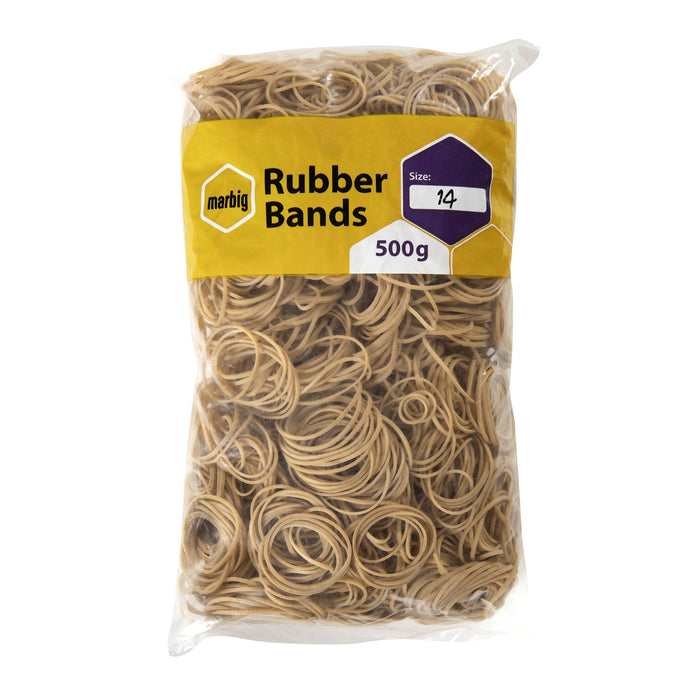Marbig Rubber Band #14 x 500gm AO94514500B