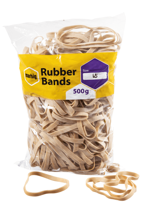 Marbig Rubber Band #65 x 500gm AO94565500B