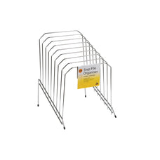 Marbig Step File Organiser, 8 Slots - Silver AO87305