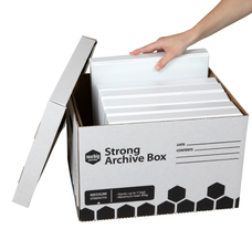 Marbig Strong Archive Box Black & White AO80024